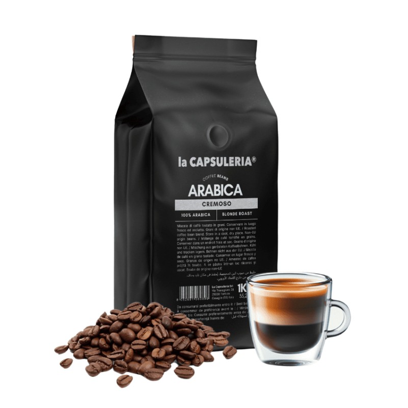 Arabica Cremoso – 100% Arabica kavos pupelės, 1 kg